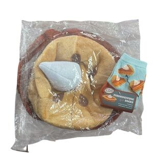 Kids Thanksgiving pumpkin pie hat and Socks